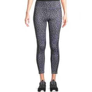 ALL FENIX Black Avery Cheetah-Print Active‎ Leggings Size Medium Sporty